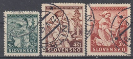 SLOVAKIA 43-45,used - Oblitérés