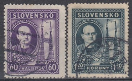 SLOVAKIA 46-47,used,falc Hinged - Gebraucht