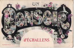 Un Bonsoir D'Echallens / Escadron Dr Dragron 110 / Stempel : Officiel, 1907 - Échallens