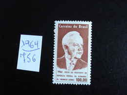 Brésil 1964 - Visite Du Président D'Allemagne  - Y.T. 756 - Neuf (**) Mint (MNH) Postfrisch (**) - Andere & Zonder Classificatie