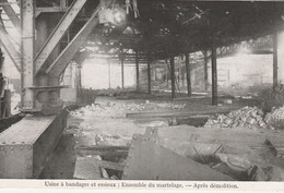 N° 9193 R -cpsm Jemappes -usine à Bandages Et Essieux - Après Démolition - Mines