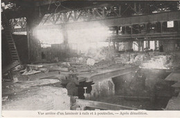 N° 9198 R -cpsm Jemappes -vue Arrière D'un Laminoir à Rails Et Poutrelles -après Démolition- - Mines