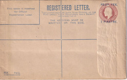 LEVANT BRITANNIQUE   ENTIER POSTAL/GANZSACHE/POSTAL STATIONARY LETTRE - Levant Britannique