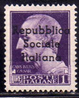 EMISSIONI LOCALI TERAMO 1944 SOPRASTAMPATO D' ITALIA ITALY OVERPRINTED LIRE 1 LIRA MNH FIRMATO SIGNED - Emissions Locales/autonomes