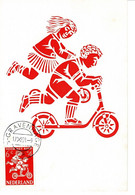 CARTE MAXIMUM PAYS BAS 1958 AIDE A L'ENFANCE   CHILD CARE - Maximumkaarten