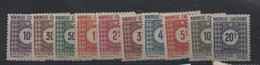 NOUVELLE CALEDONIE  TAXE   N° 39/48 *  -   - Cote 11.50  € - Timbres-taxe