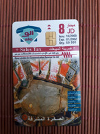 Phonecard Jordania  8 JD Used  Ony 50.000 Ex Made Rare - Jordanië