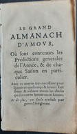 LIVRE ANCIEN ALMANACH ET POESIE AMOUREUSE EMBLEMES 17° LE GRAND ALMANACH D'AMOUR - Jusque 1700