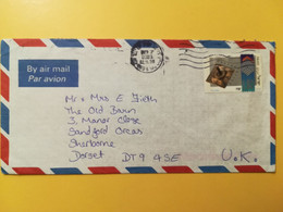 1998 BUSTA INTESTATA AIR MAIL ISRAELE BOLLO FESTIVAL HANUKKA OBLITERE TEL AVIV - Storia Postale