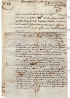 VP17.713 - MILITARIA - SAINT MARCELLIN X CHAPONNAY 1838 - 2 Documents Concernant Le Garde Forestier ROCHAS à VIENNE - Documents