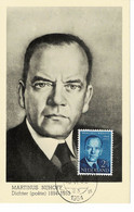 CARTE MAXIMUM PAYS BAS 1954 MARTINIUS NIJHOFF - Cartes-Maximum (CM)