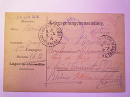 2020 - 8793  LAGER GRAFENWÖHR  :  Kriegsgefangenensendung  1916   XXX - Grafenwöhr