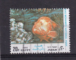 EGYPTE 1990 : Y/T  N° 1423  OBLIT. Poissons - Gebraucht