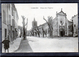 Carces - Place De L'église.( édit. A.Giboin ). - Carces