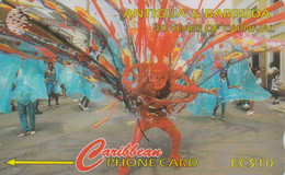 Antigua, ANT-181B, 40 Years Carnival - Band Leader 1993, 2 Scans.   NB : Bend - Antigua And Barbuda