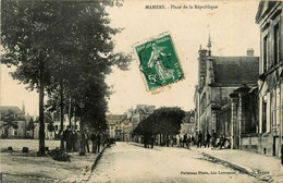 Mamers * Place De La République Et Rue De La Commune - Mamers