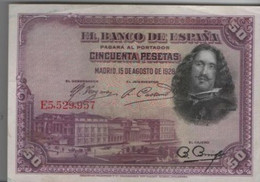 50 PESETAS ( 1928 ) - 50 Peseten