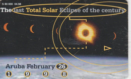 Aruba, AW-SET-CHP-0010A, Setarnet, Total Solar Eclipse, 2 Scans. (04.98, 80.000) - Aruba