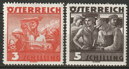 Austria 1936 Sc 378-9  Set MH - 1945-60 Nuovi & Linguelle