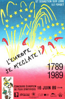 4612 Carte Postale SAINT SEBASTIEN SUR LOIRE Concours Européen Feux D'Artifice 16 Juin 1989  1789 44  Loire Atlantique - Saint-Sébastien-sur-Loire