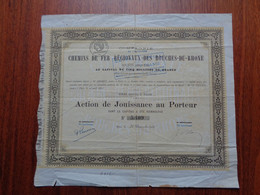FRANCE - 13 - CDF REGIONNAUX DES BOUCHES DU RHONE - ACTION DE JOUISSANCE - PARIS 1930 - ETAT MOYEN, VOIR SCAN - Other & Unclassified