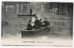 Cpa. PARIS INONDE. Place Du Palais-Bourbon  /388 - Sonstige