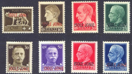 1941-M ISOLE JONIE N.1/8 NUOVI */** LINGUELLATI E GOMMA INTEGRA - MNH/MH SET COMPLETE - Ionische Inseln