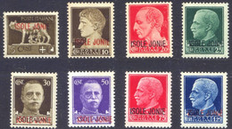 1941-M ISOLE JONIE N.1/8 NUOVI */** LINGUELLATI E GOMMA INTEGRA - MNH/MH SET COMPLETE - Îles Ioniennes