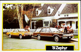 ► MERCURY  Zephyr 1981 -  Garage Automobile Publicity (Litho.U.S.A) Roadside - Rutas Americanas