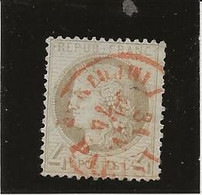 TYPE CERES  N° 52 OBLITERATION ROUGE DES IMPRIMES - ANNEE 1872 - COTE : 75 € - 1871-1875 Ceres