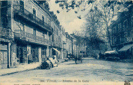 Tulle * Avenue De La Gare * Pharmacie De La Gare * Automobile Voiture Ancienne - Tulle