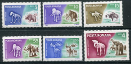 ROMANIA 1966 Prehistoric Mammals MNH / **.  Michel 2553-69 - Nuevos