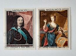 N° 797 Et 798       Honoré II Et Louise Hippolyte - Usados