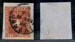 ANTICHI STATI ITALIANI - TOSCANA - 1860 - 40 Cent (21) Usato Su Frammento - Diena (725) - Andere & Zonder Classificatie