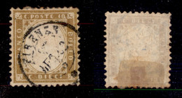 REGNO - VITTORIO EMANUELE I - 1862 - 10 Cent (1) Usato A Firenze - Ben Centrato (700) - Other & Unclassified