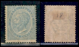 REGNO - VITTORIO EMANUELE I - 1863 - 15 Cent (L18) Tiratura Di Londra - Gomma Originale - Piega In Alto A Sinistra - Cer - Other & Unclassified