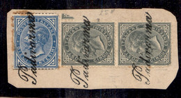 REGNO - VITTORIO EMANUELE I - Padivarma (P.ti 10) - Coppia Del 5 Cent (16) + 10 Cent (27) Su Frammento - Other & Unclassified