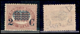 REGNO - VITTORIO EMANUELE I - 1878 - 2 Cent Su 10 Lire Servizio (36) - Gomma Integra - Cert Diena (900) - Other & Unclassified