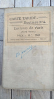 Carte Taride Sur Toile. Toilée. France. Environs De Paris N°4 - Strassenkarten