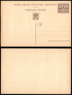 VATICANO - SERVIZI - INTERI POSTALI - 3 Lire Su 25 Cent (3) - Cartolina Postale Nuova - Andere & Zonder Classificatie