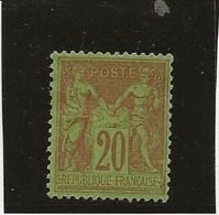 TYPE SAGE - N°  96  NEUF CHARNIERE -ANNEE 1884 - COTE : 75 € - 1876-1898 Sage (Tipo II)