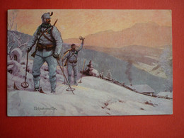 WAR 1914 - 18 , K.U.K. SOLDATEN , SOLDIERS - SKIPATROUILLE - Guerra 1914-18
