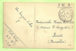 Kaart (AACHEN ) Met Stempel POSTES MILITAIRES BELGIQUE 1A Op 20/5/24 (K2902) - Marcas De La Armada