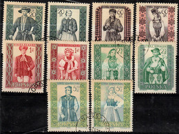 1959 Volkstrachten (I) Mi 1138-47A / Fi 994-1003A / Sc 886-905ex /  YT 1003-22ex Gestempelt / Oblitéré / Used - Used Stamps