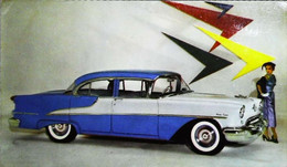 ► OLDSMOBILE 88 Sedan 1957  - Garage ROBERTSON  Missouri - Automobile Publicity  (Litho. U.S.A.) - Roadside - Rutas Americanas