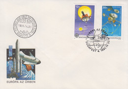 Enveloppe  FDC  1er  Jour   HONGRIE    Paire  EUROPA    1991 - 1991