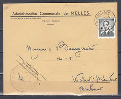 Brief Van Rumillies (sterstempel) Naar Woluwe St Lambert - 1953-1972 Lunettes