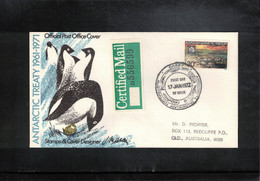 Australian Antarctic Territory 1972 Base Casey Interesting Letter FDC - Altri & Non Classificati