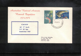 Australian Antarctic Territory 1975 Base Casey Australian National Antarctic Research Expedition Interesting Letter - Autres & Non Classés