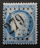 60A Obl GC 279 Badonviller (52 Meurthe) Ind 5 ; Frappe Très Nette Et TB Centrée - 1849-1876: Klassik